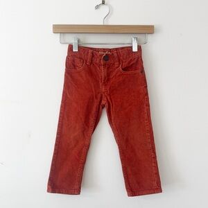 GAP VGUC Burnt Orange Corduroy Adjustable Waist Pants